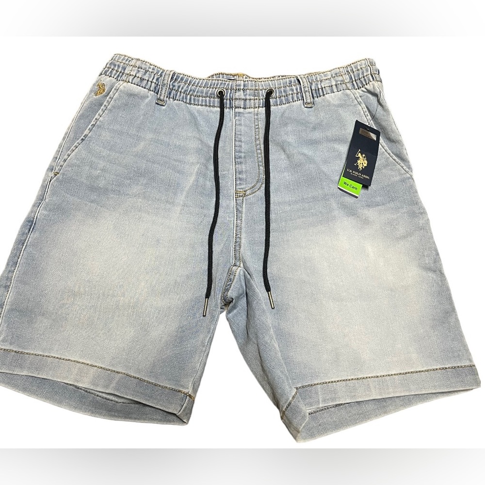 U.S. Polo Assn. Pull On Stretch Jean Shorts M